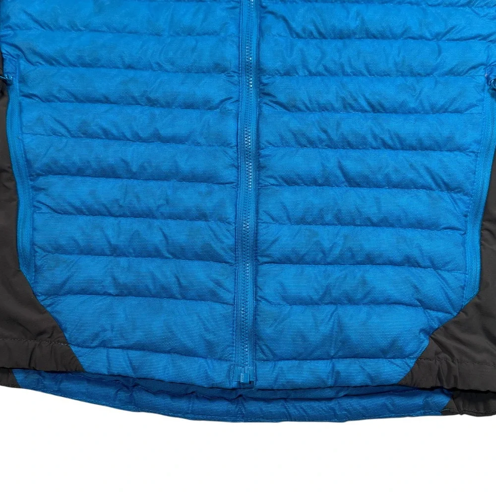 The North Face Verto Micro Jacket Mens Large 800 Down Hybrid Puffer Blue Gray